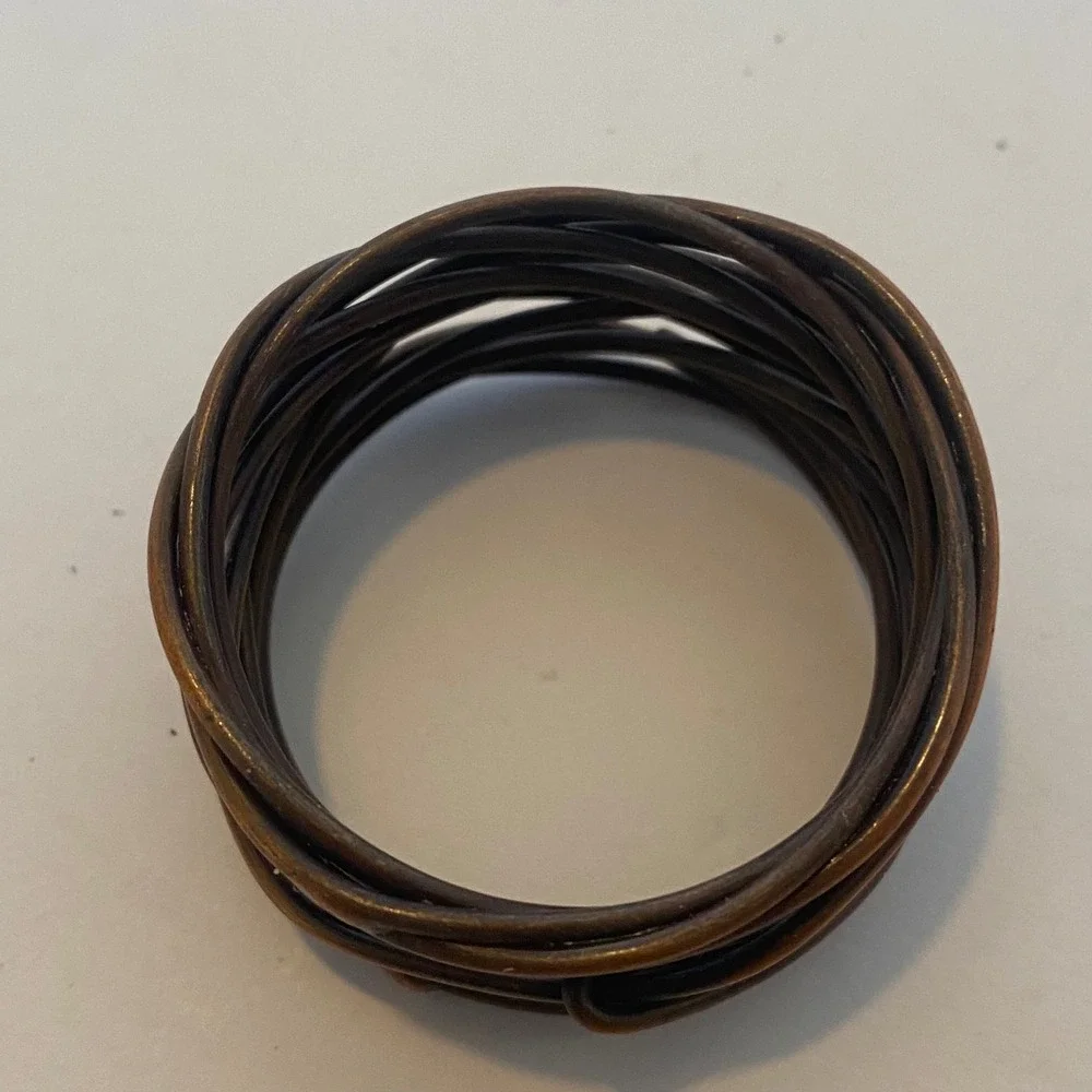 Napkin Rings Set of 8 Bronze Excellent Woven Bird Nest Twig Metal